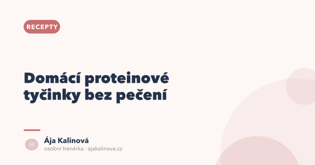 Domácí proteinové tyčinky bez pečení