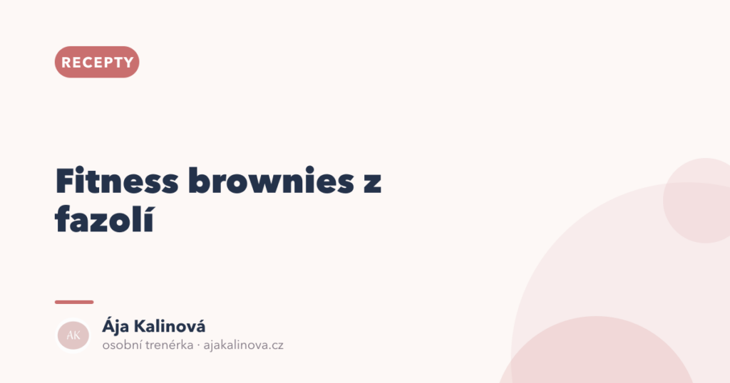 Fitness brownies z fazolí: vláčné a bez mouky