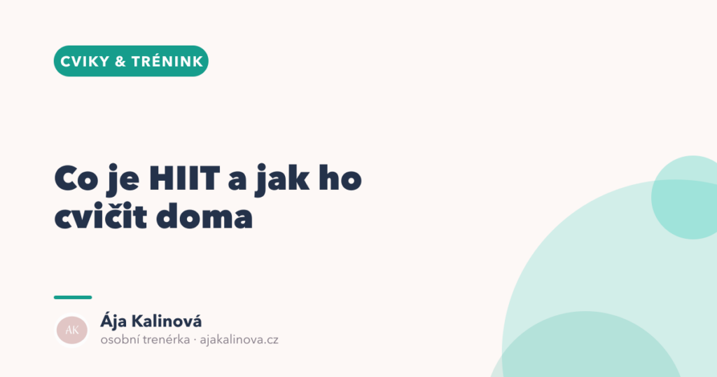 Co je HIIT a jak ho cvičit doma