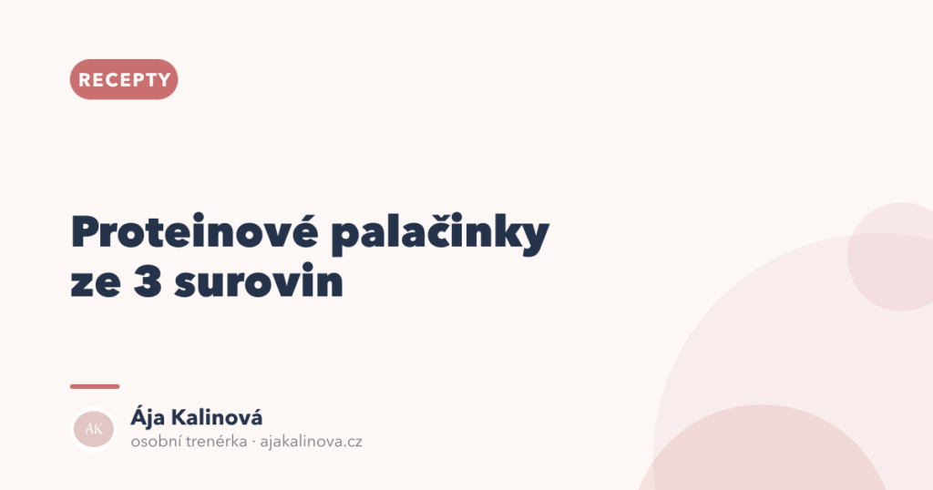 Proteinové palačinky ze 3 surovin za 15 minut